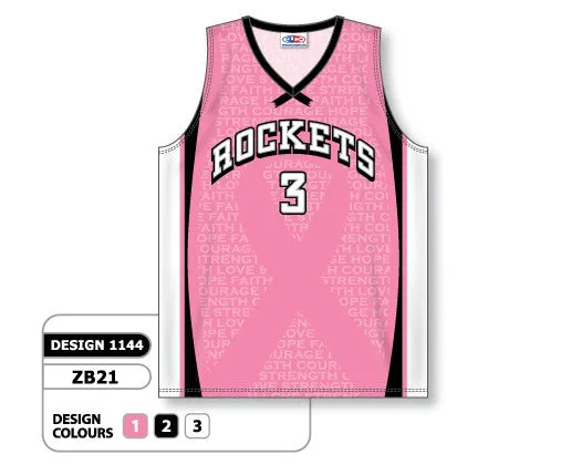 Athletic Knit Custom Sublimated Basketball Jersey Design 1144