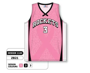 Athletic Knit Custom Sublimated Basketball Jersey Design 1144