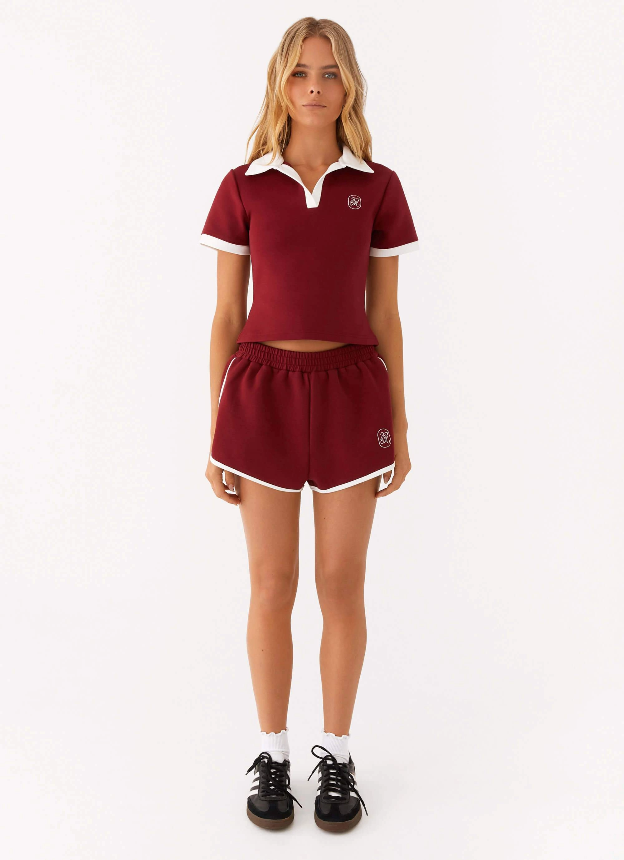 Low-rise style All-Purpose Comfort Out Of Your League Track Shorts - Red