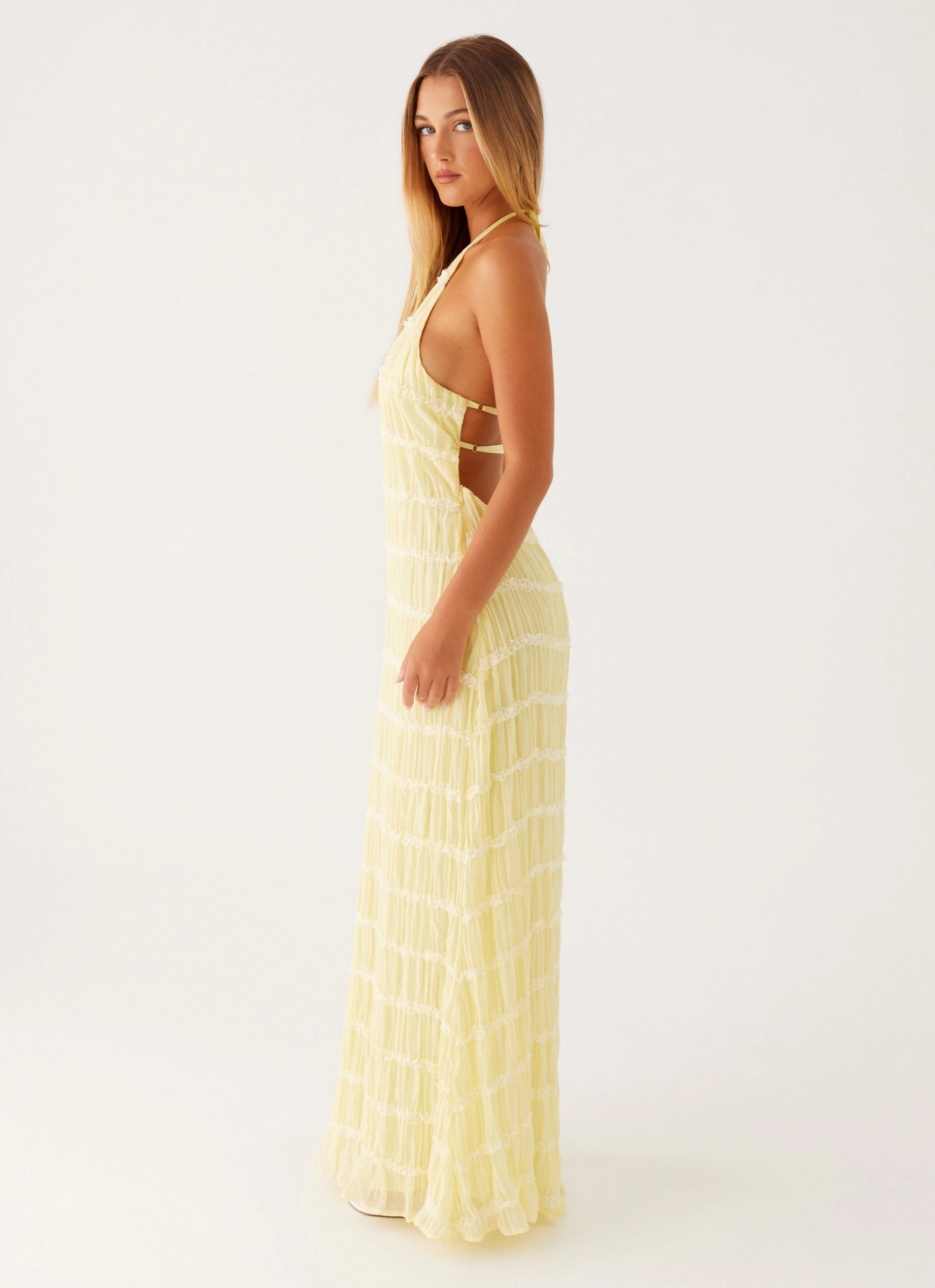Aullie Maxi Dress - Yellow Chill Style