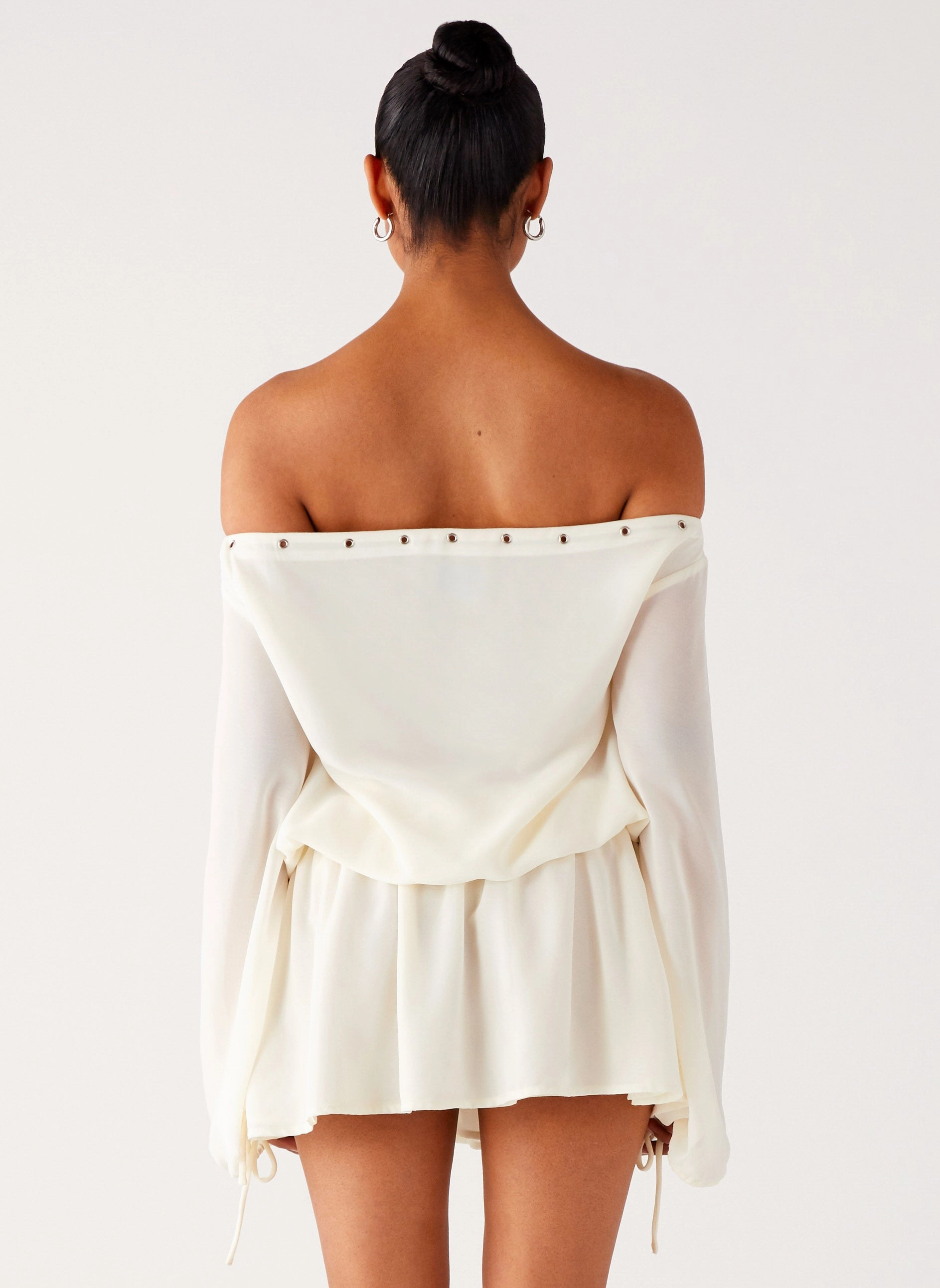 Airy Base Comfy Wear Astaria Mini Dress - Ivory
