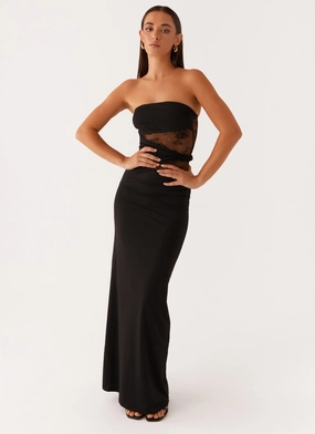 Karma Strapless Maxi Dress - Black BreathableFabric
