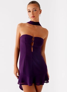 Avenue Mini Dress - Plum Polite Color Comfortable shift dress