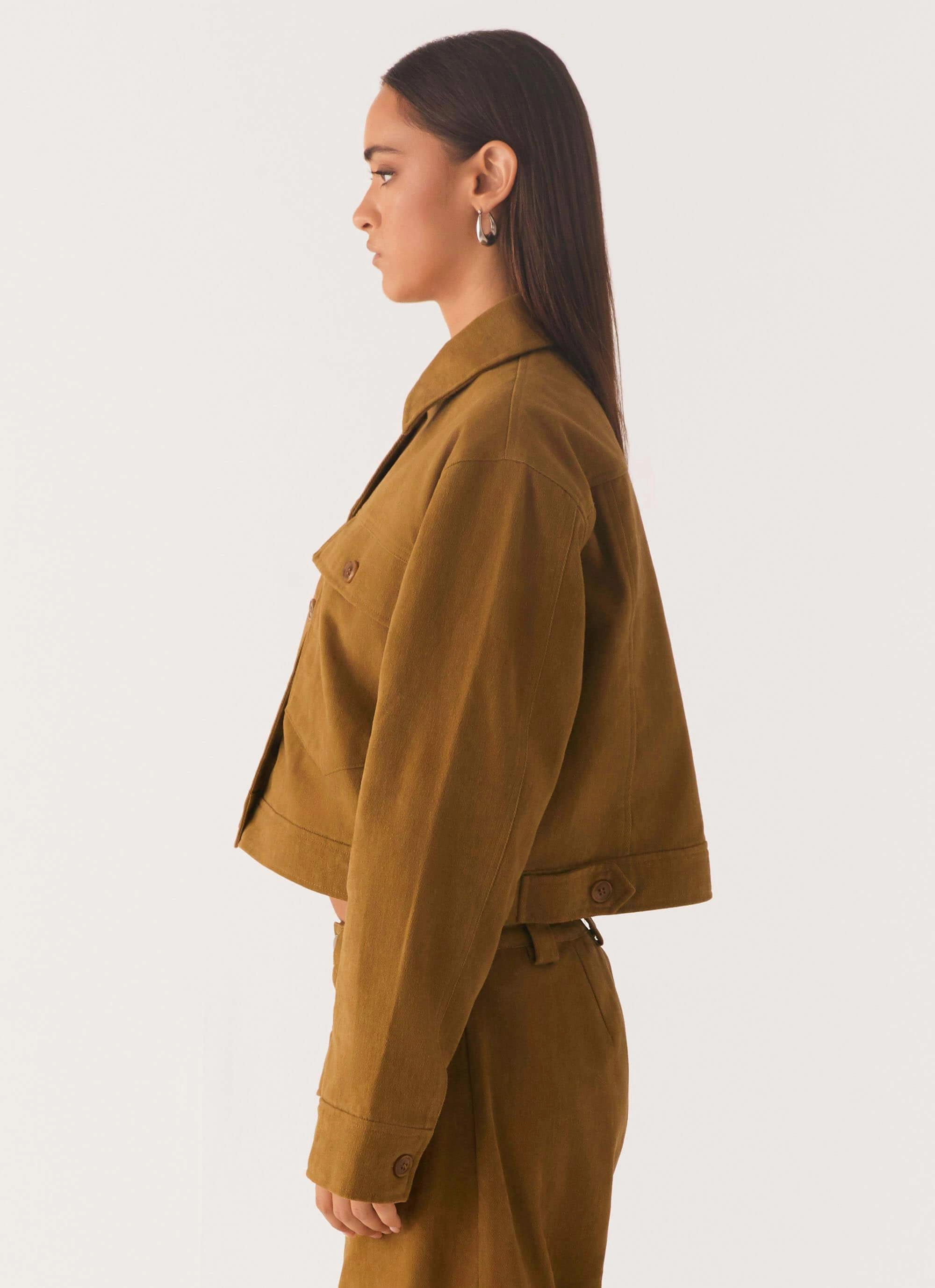 Convertible styles Trendy Must Have Avi Boxy Jacket - Brown