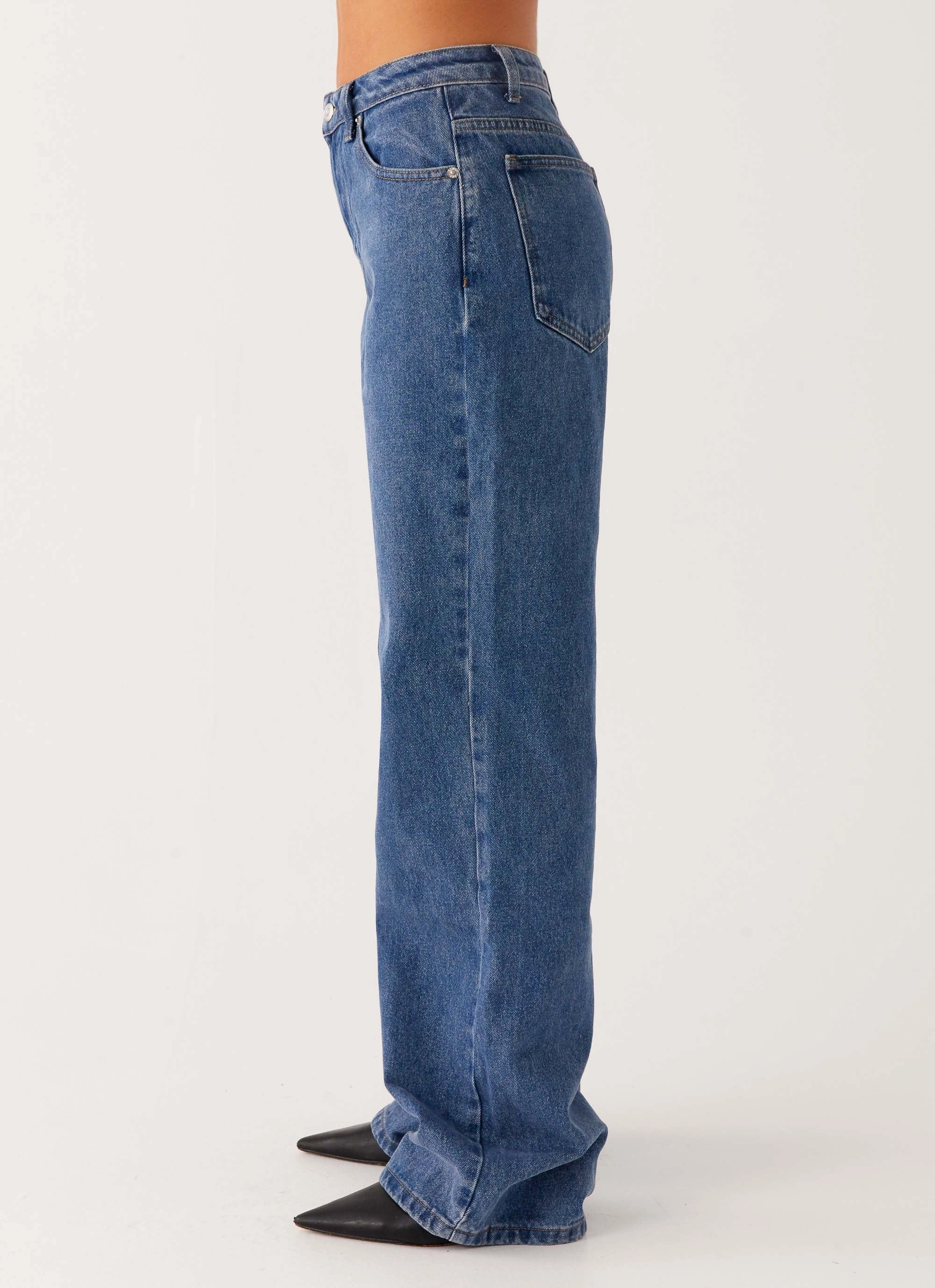 Relaxed Design Reversible design Back Again Straight Leg Denim Jeans - True Blue