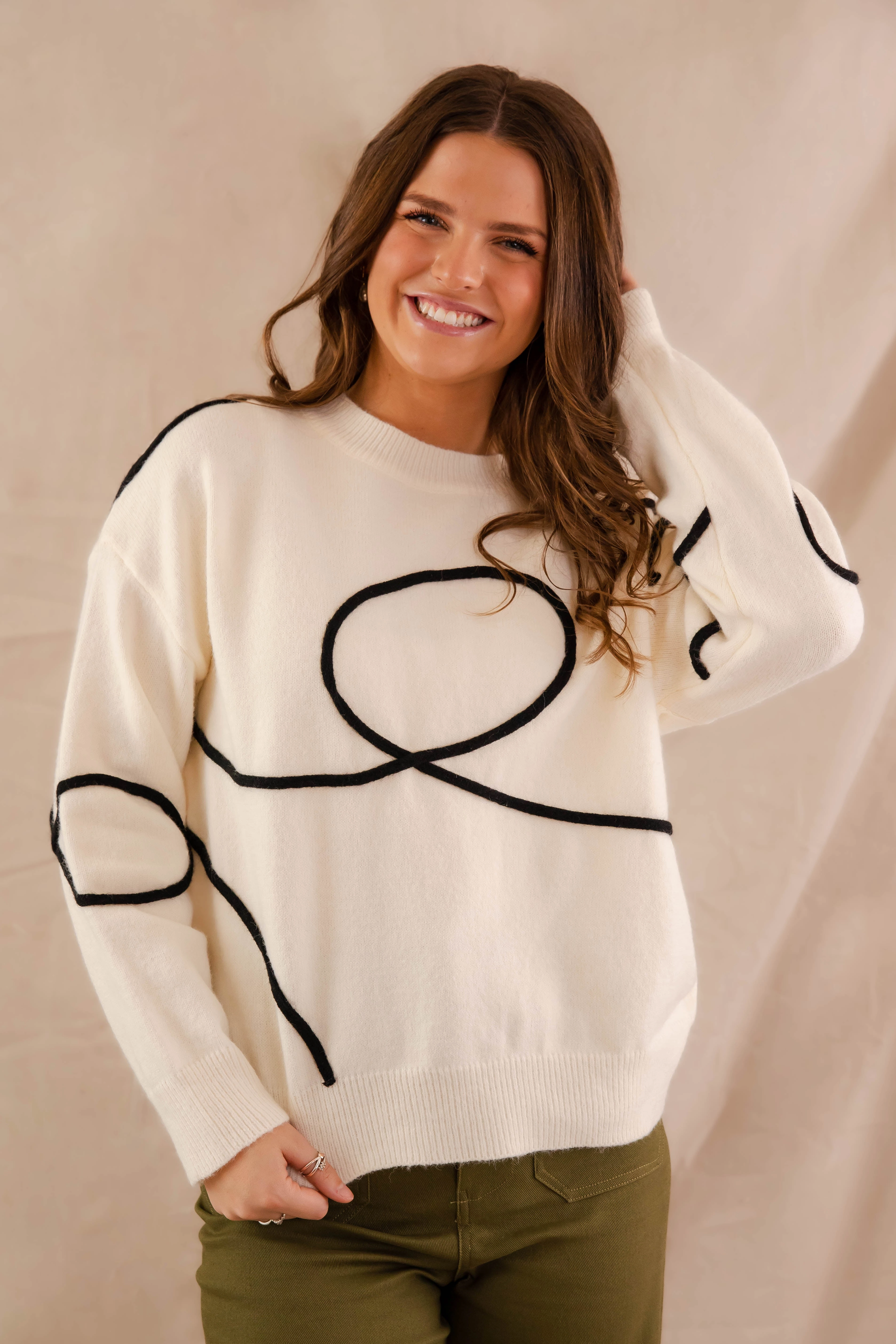 MultiFunctional Pocket Placement Back And Forth Sweater