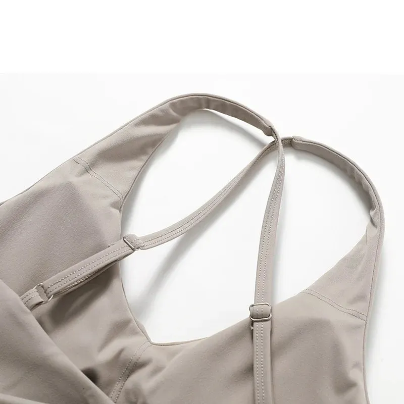 Backless Seamless Yoga Bra for Women | Shockproof Sports Top & Push-Up Fitness Bra for Gym, Running & Workout