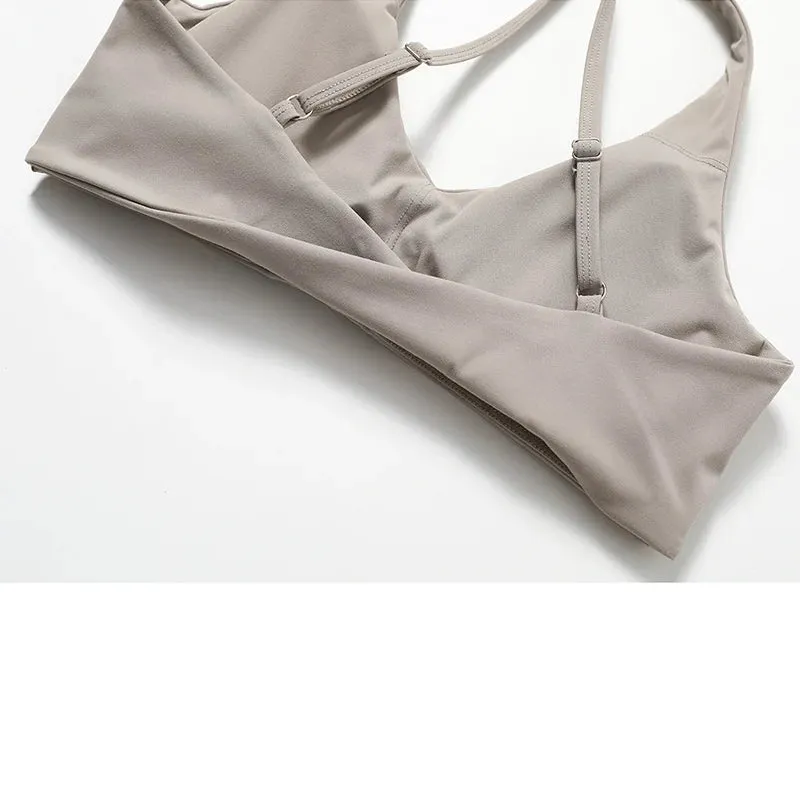 Backless Seamless Yoga Bra for Women | Shockproof Sports Top & Push-Up Fitness Bra for Gym, Running & Workout