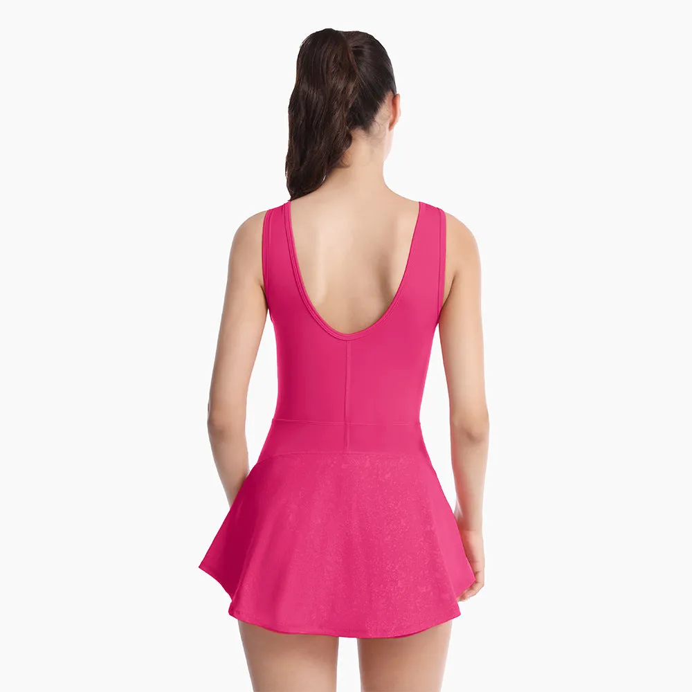 Backless Tennis Dress with Built-In Shorts