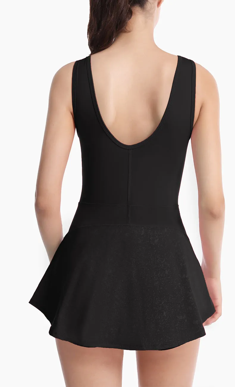 Backless Tennis Dress with Built-In Shorts