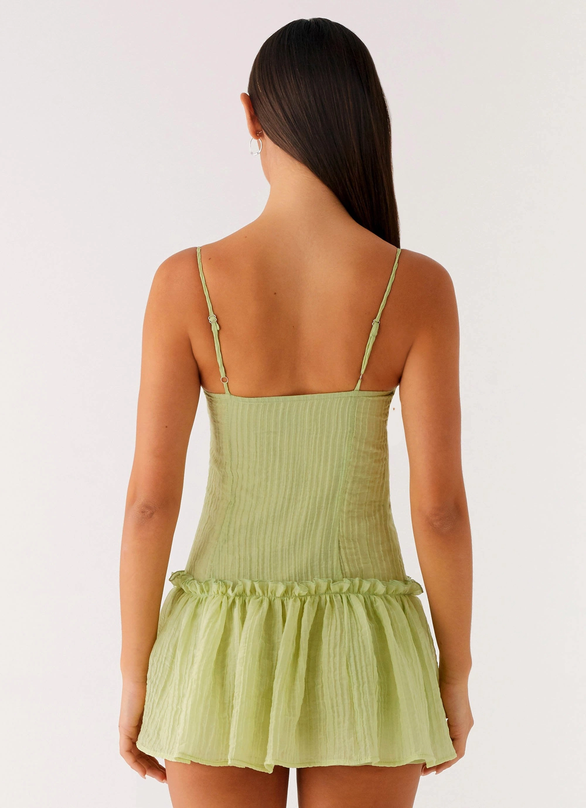 Trendy And Comfortable Everyday Layers Bambini Mini Dress - Green