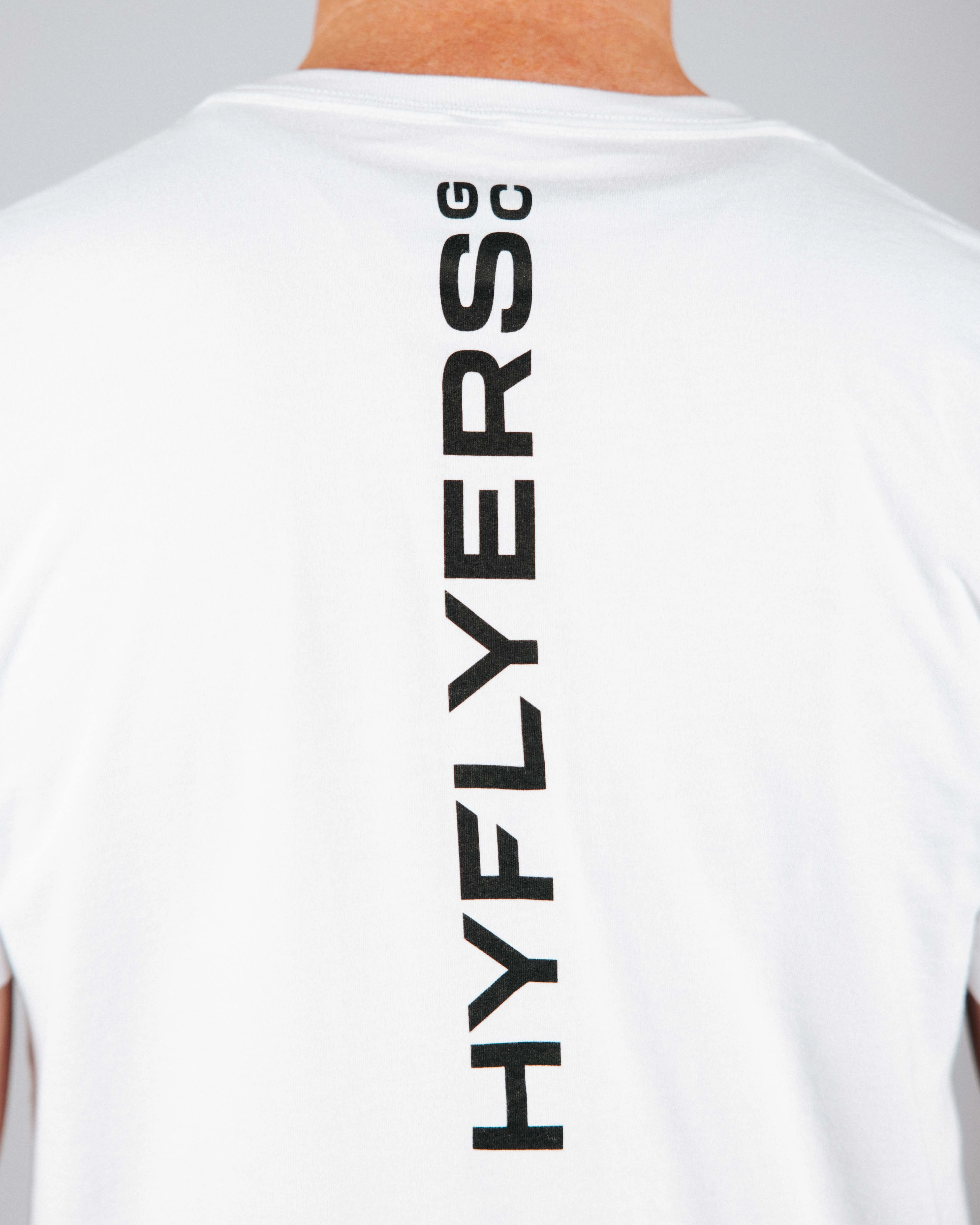 Non Irritating Seams White HyFlyers Logo Tee