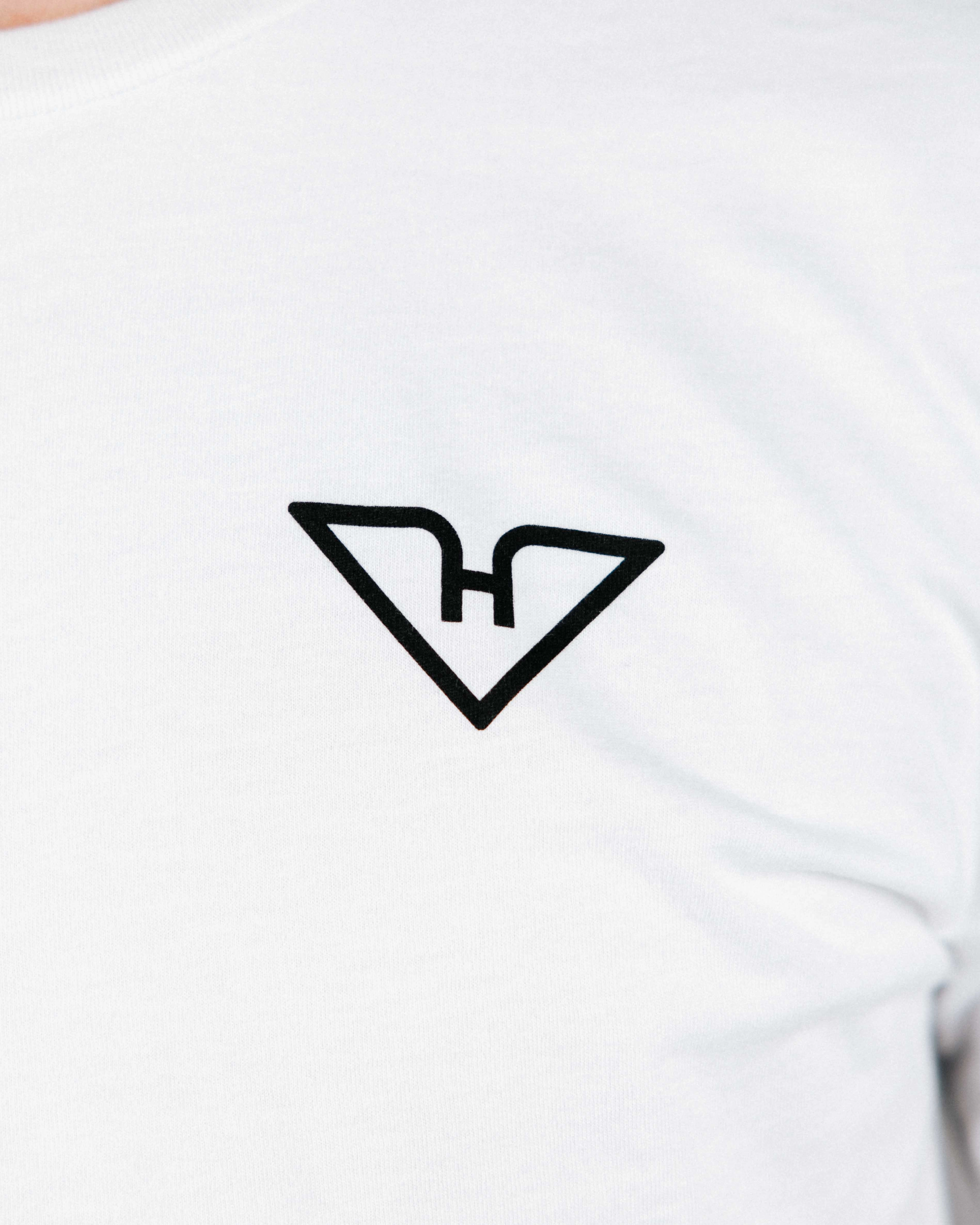 White HyFlyers Logo Tee Moisture Control Technology Wrinkle Resistant Textile