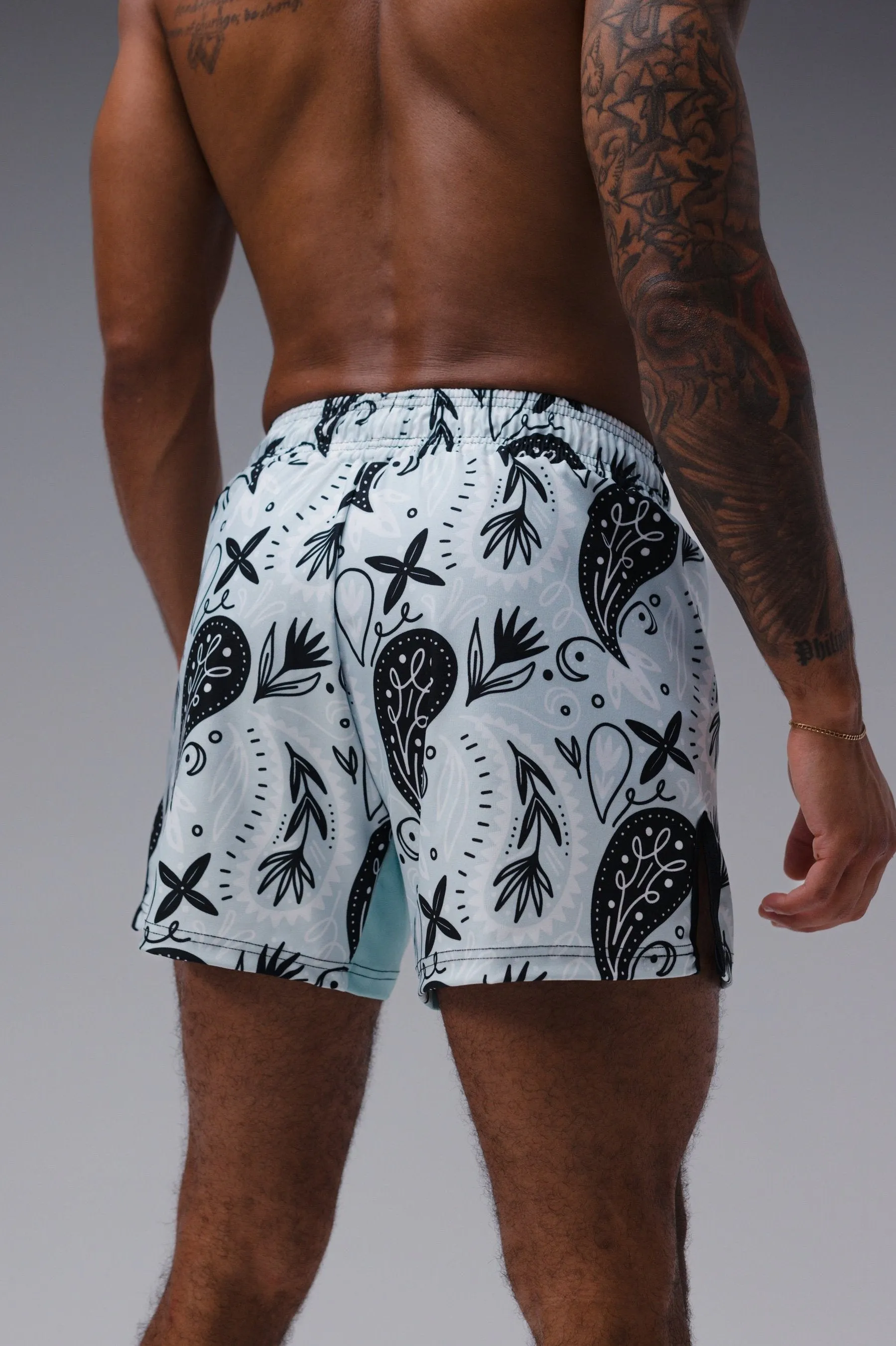 Bandana Fight Shorts (5"&7“ Inseam) - Ice