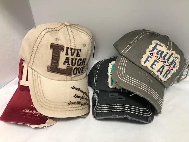 Baseball Caps with Faith captions