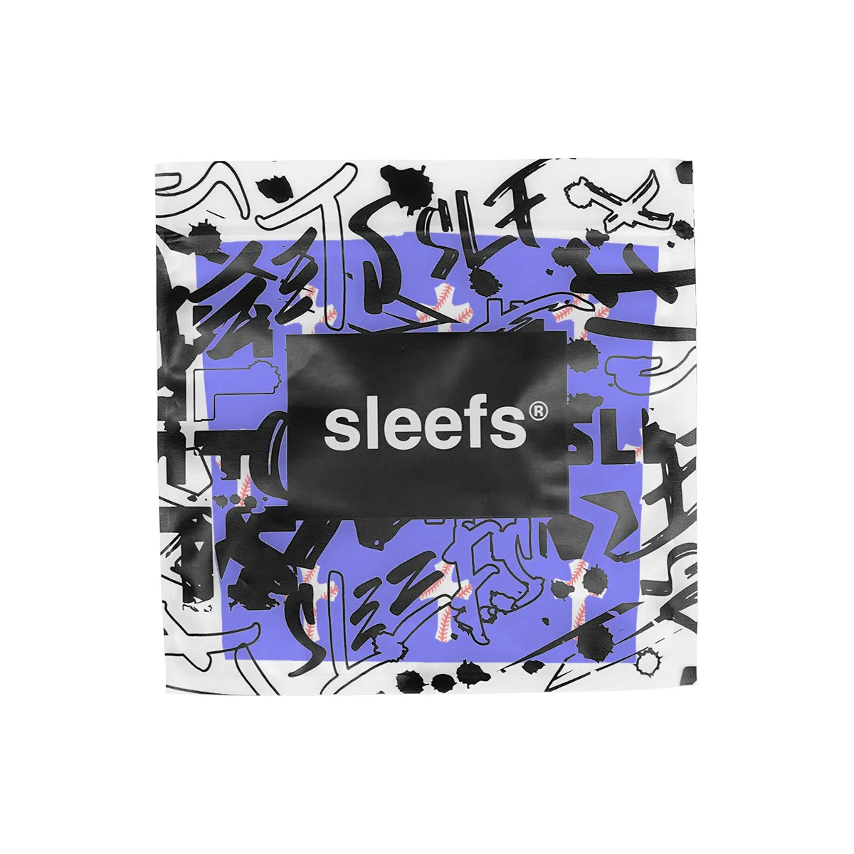 Baseball Cross Pattern Royal Blue Kids Arm Sleeve