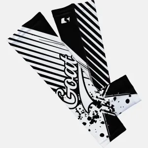 Baseball Goat Black and White Kids Arm Sleeve
