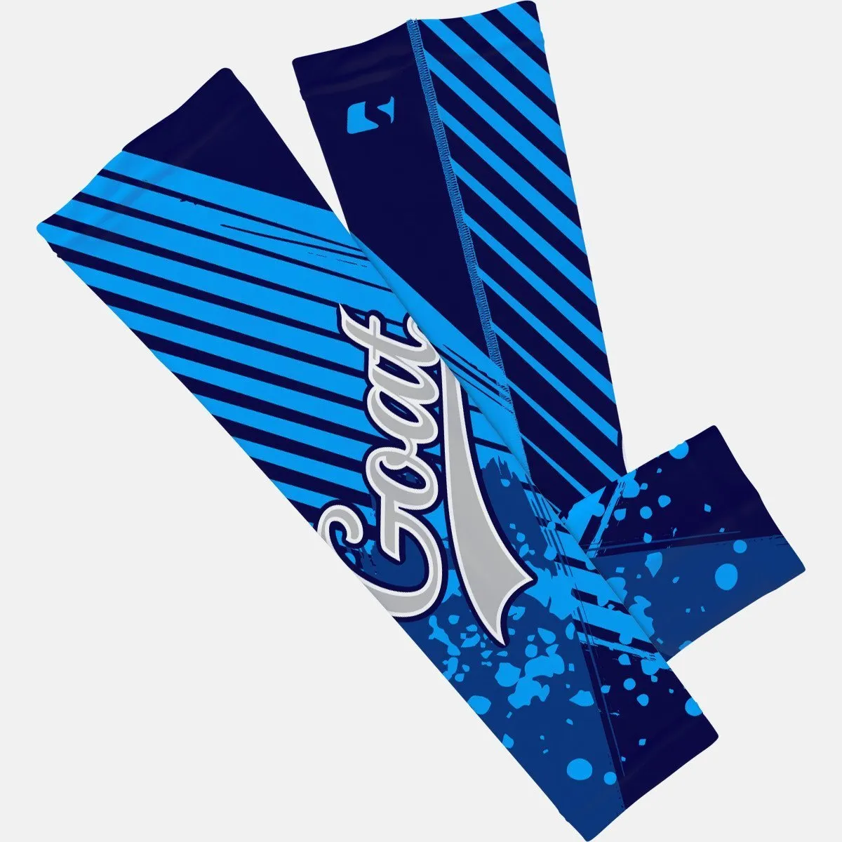 Baseball Goat Blue Kids Arm Sleeve