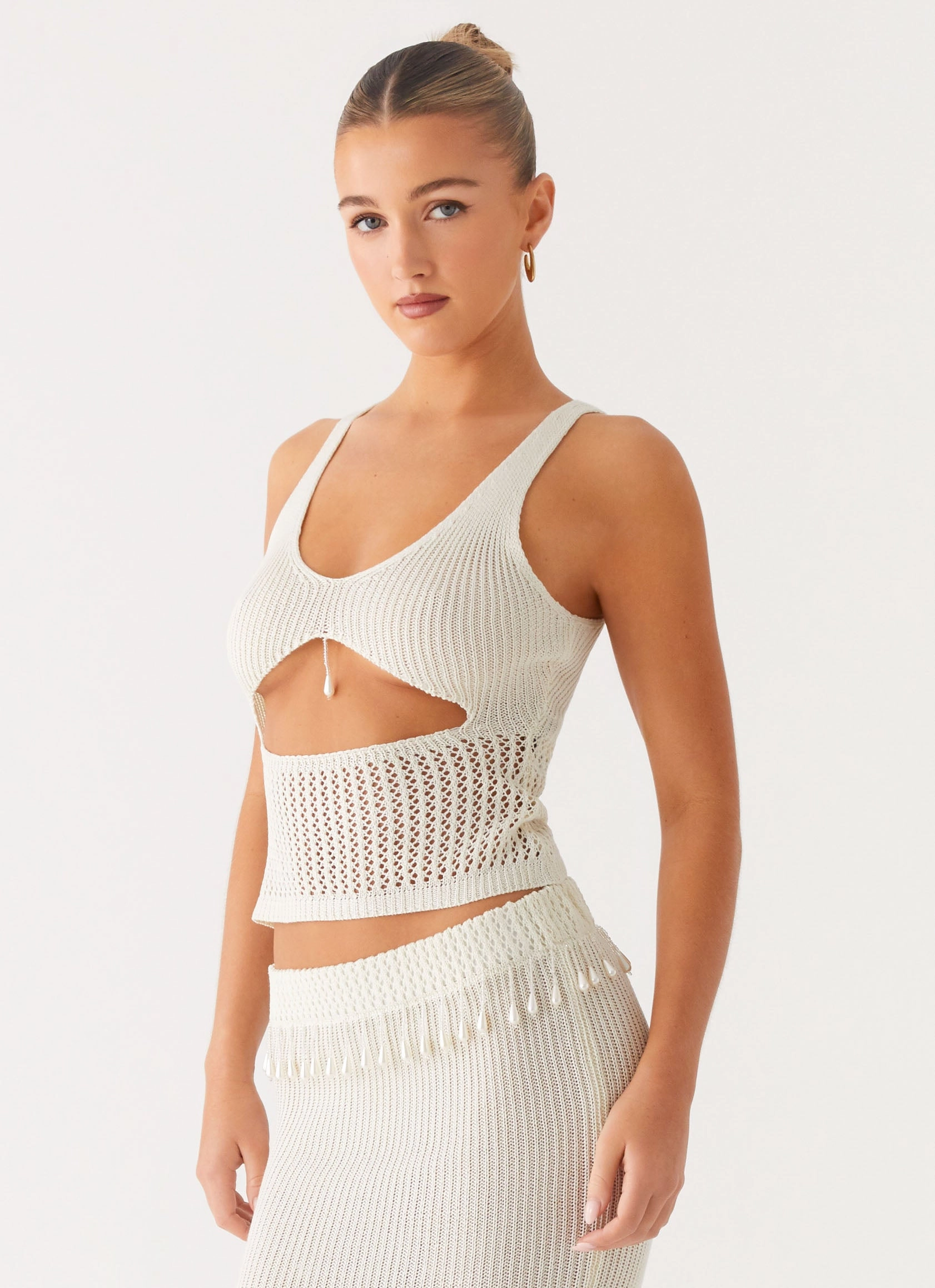 LayeredStyling Basilia Knit Top - Off White