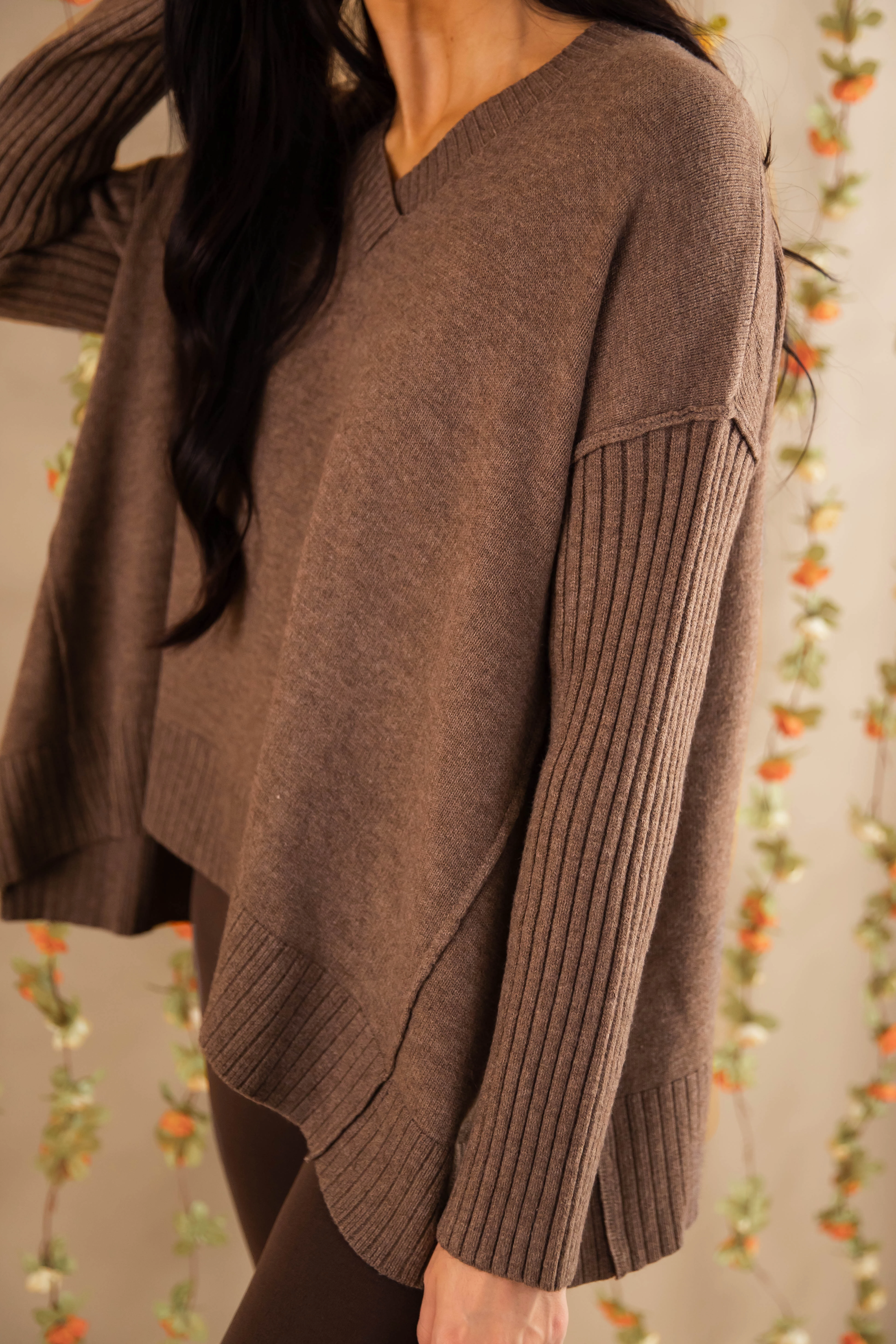 Be There For You Sweater-Mocha FadeResistantTechnology