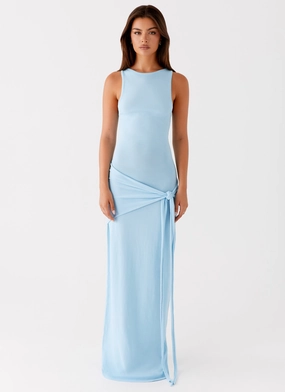 Leona Maxi Dress - Turquoise Flattering Look