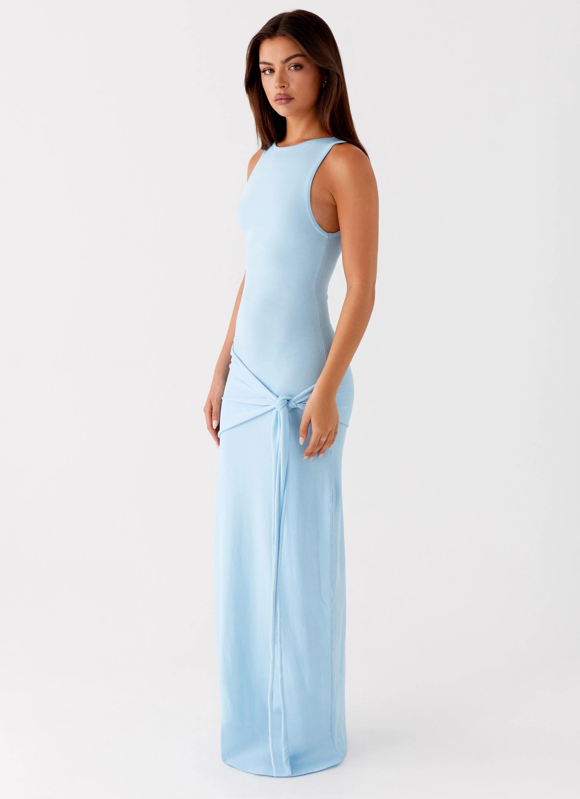 Bright-colored piece Comfortable Style Leona Maxi Dress - Turquoise
