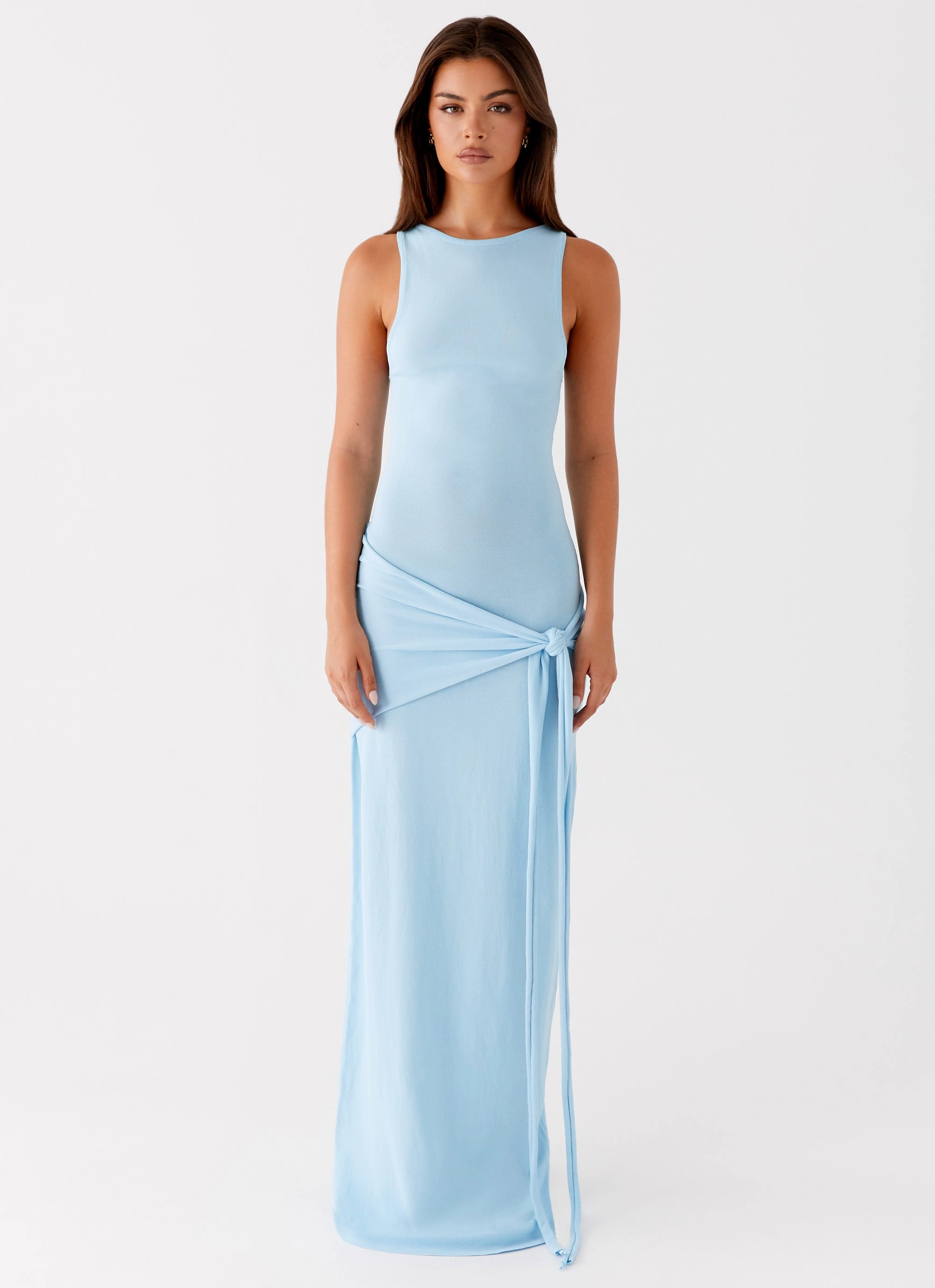 Leona Maxi Dress - Turquoise Flattering Look