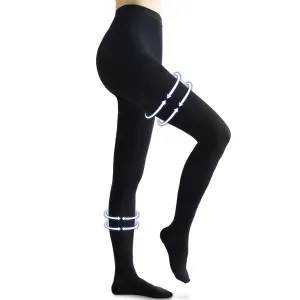Beister Medical Compression Pantyhose for Women & Men, Opaque Closed Toe 20-30mmHg Graduated Support Tights Black XX-Large