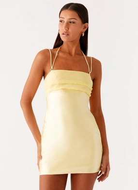 Belize Mini Dress - Lemon Comfortable Design