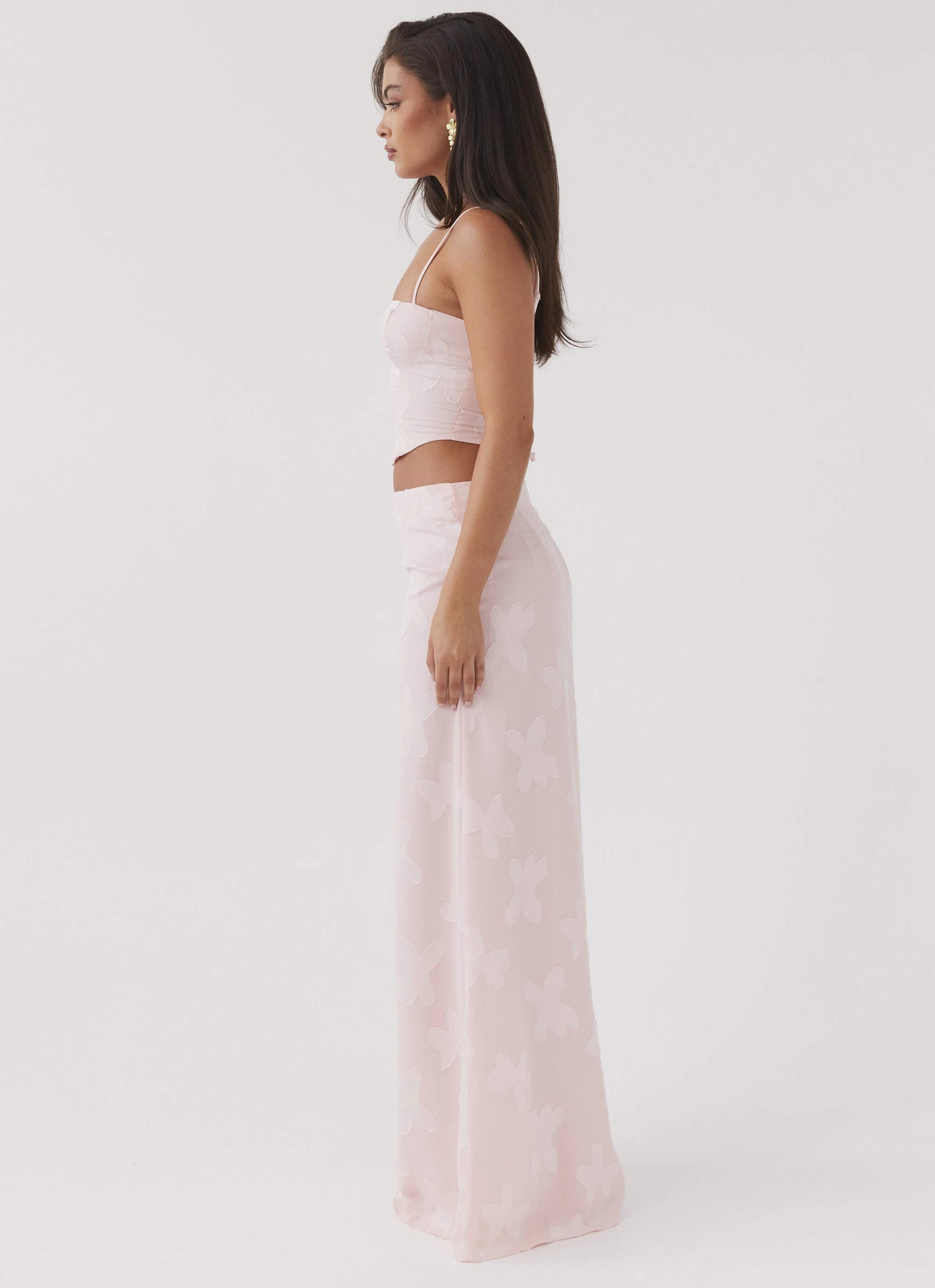 Best Love Maxi Skirt - Pink Petal Quick Release Fasteners