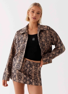 Bethany Mini Skirt - Snake OdorResistant