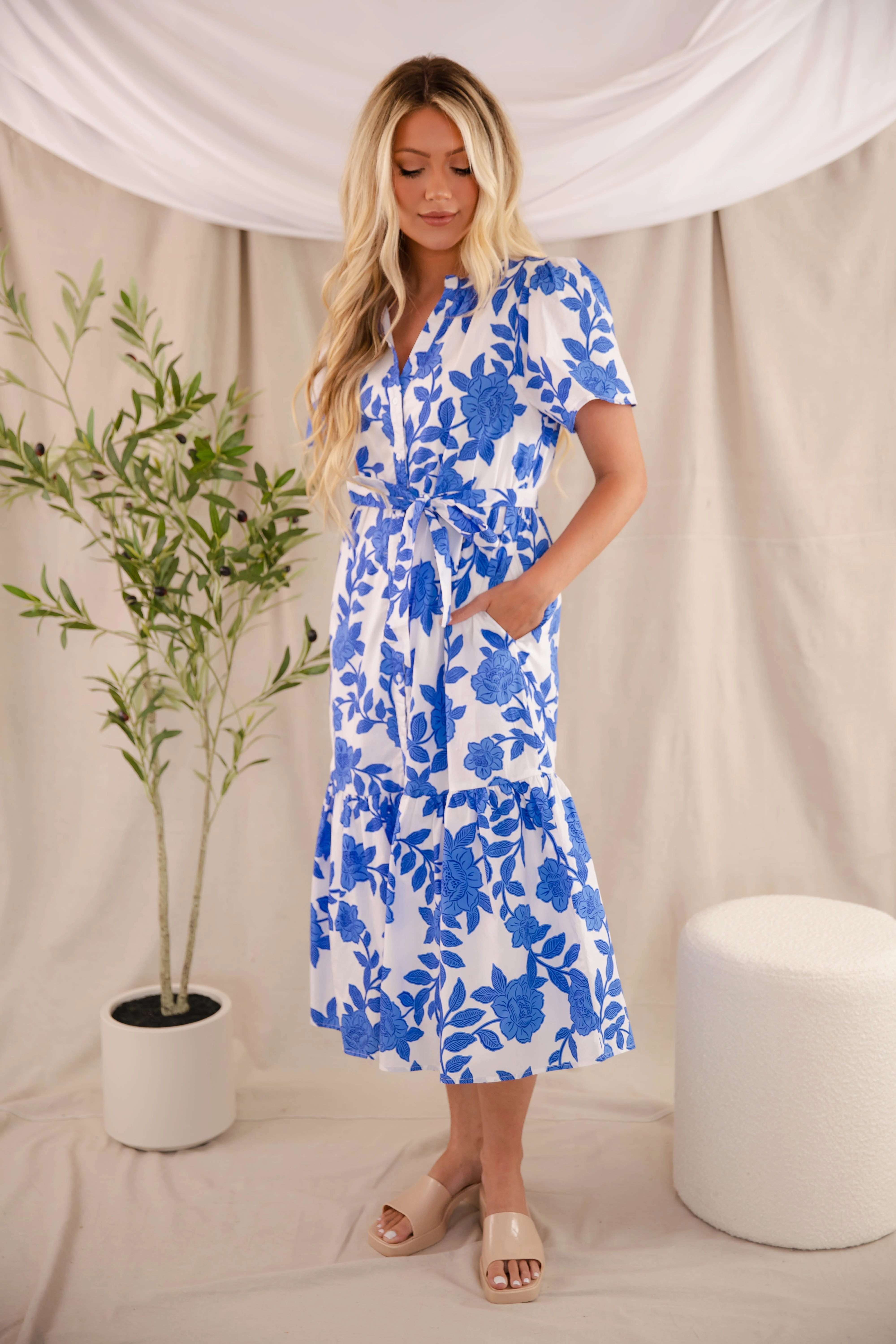 Better Be Good Midi Dress Subtle Flex
