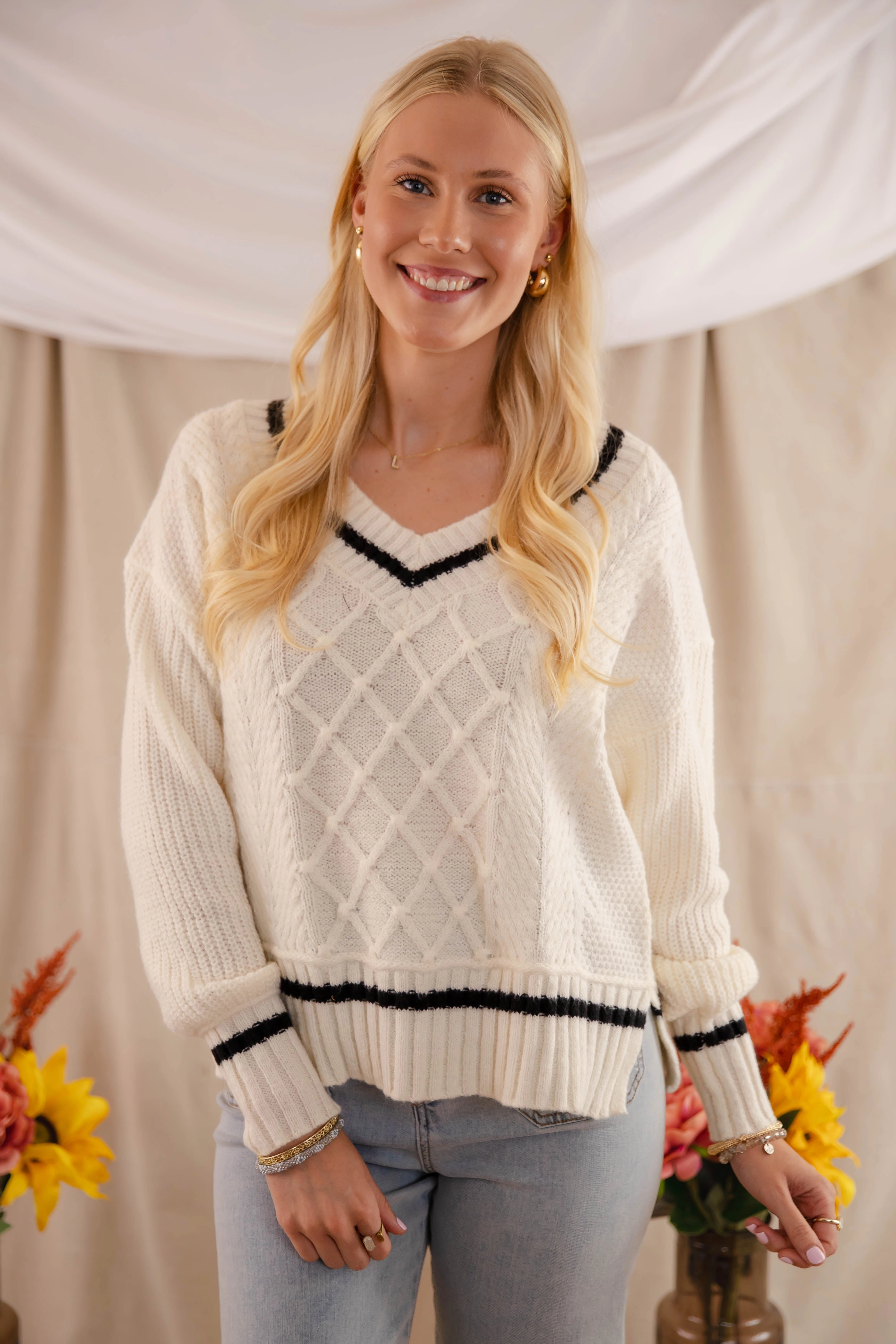 Placket Detailing Versatile Base Layer Better Miss Me Sweater