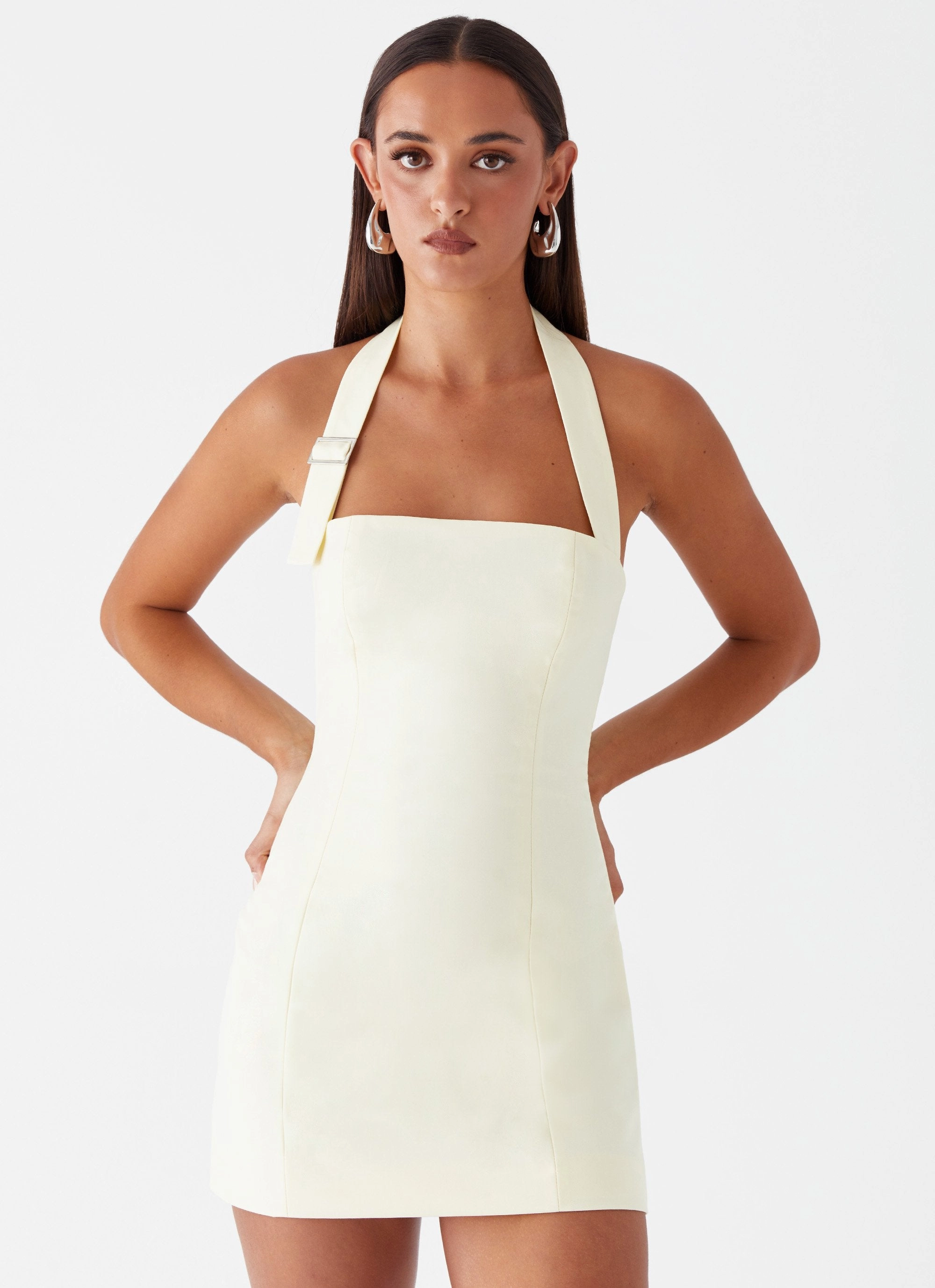 Soft Fashion Bianca Halter Dress - Yellow