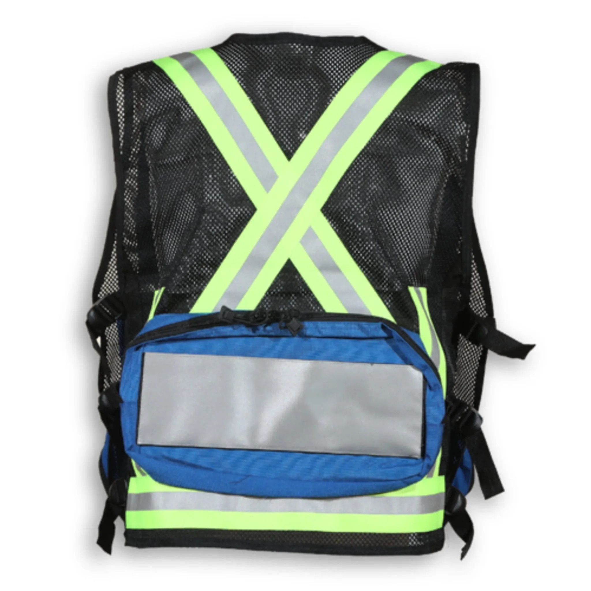 Big K 1000D Nylon Mesh First Aid Safety Vest | Durable 5-Pocket Design | Adjustable Straps | Reflective Tape | YKK Zipper