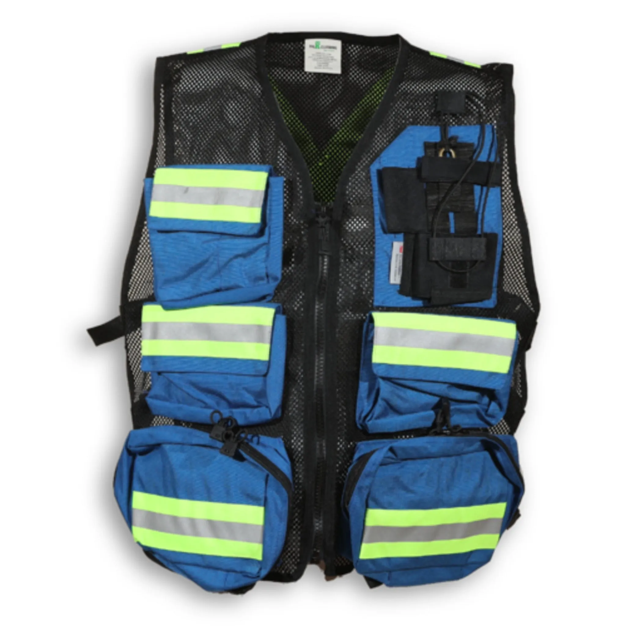 Big K 1000D Nylon Mesh First Aid Safety Vest | Durable 5-Pocket Design | Adjustable Straps | Reflective Tape | YKK Zipper