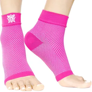 Bitly Plantar Fasciitis for Women & Men Socks Foot & Ankle Compression Sleeve, Pink, M Medium 1