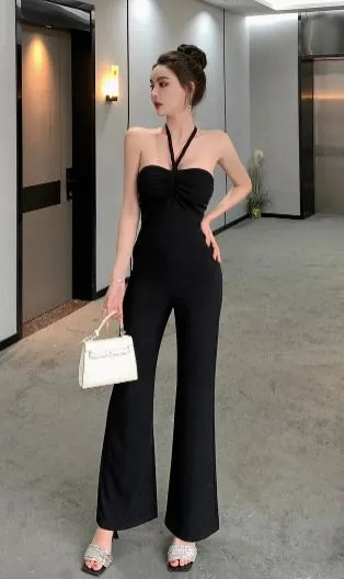 Black Halter Jumpsuit