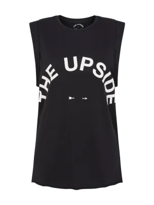 Black Logo Muscle Tank