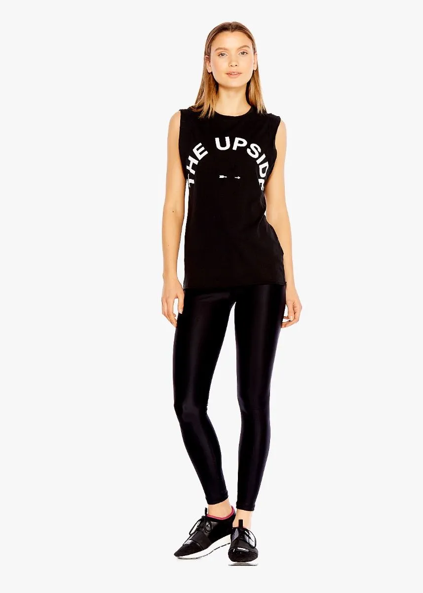 Black Logo Muscle Tank