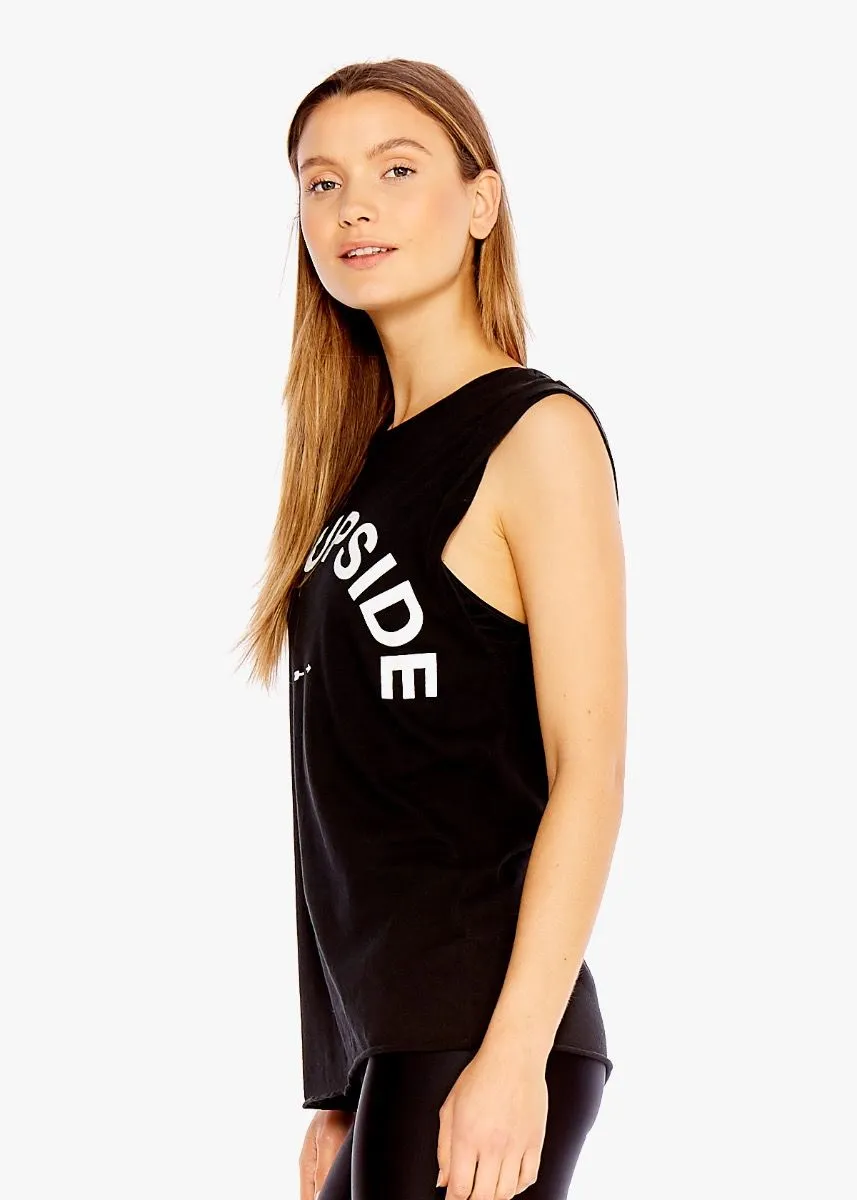 Black Logo Muscle Tank