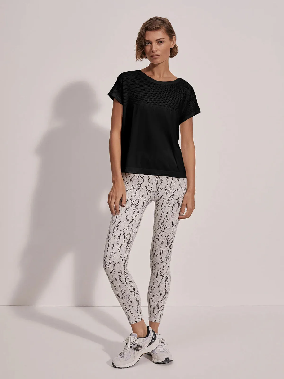 Black Seamless Calloway Boxy Tee