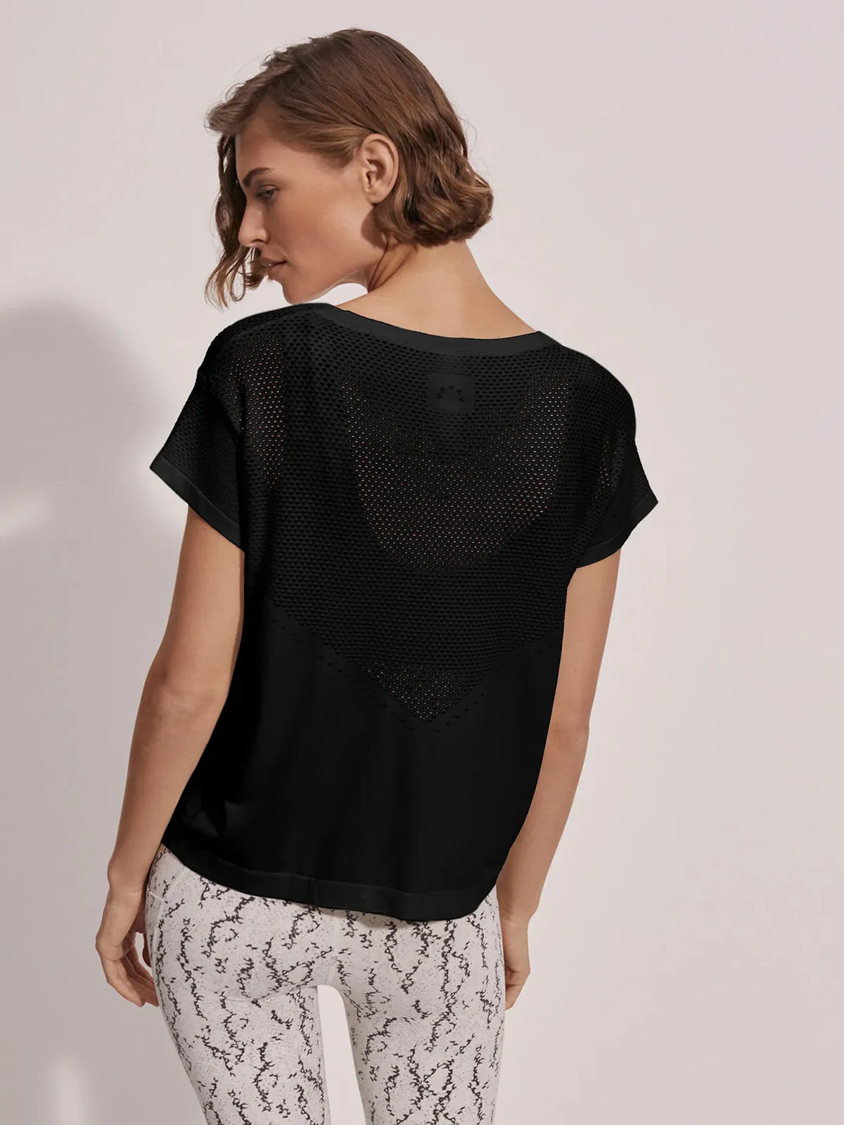Black Seamless Calloway Boxy Tee