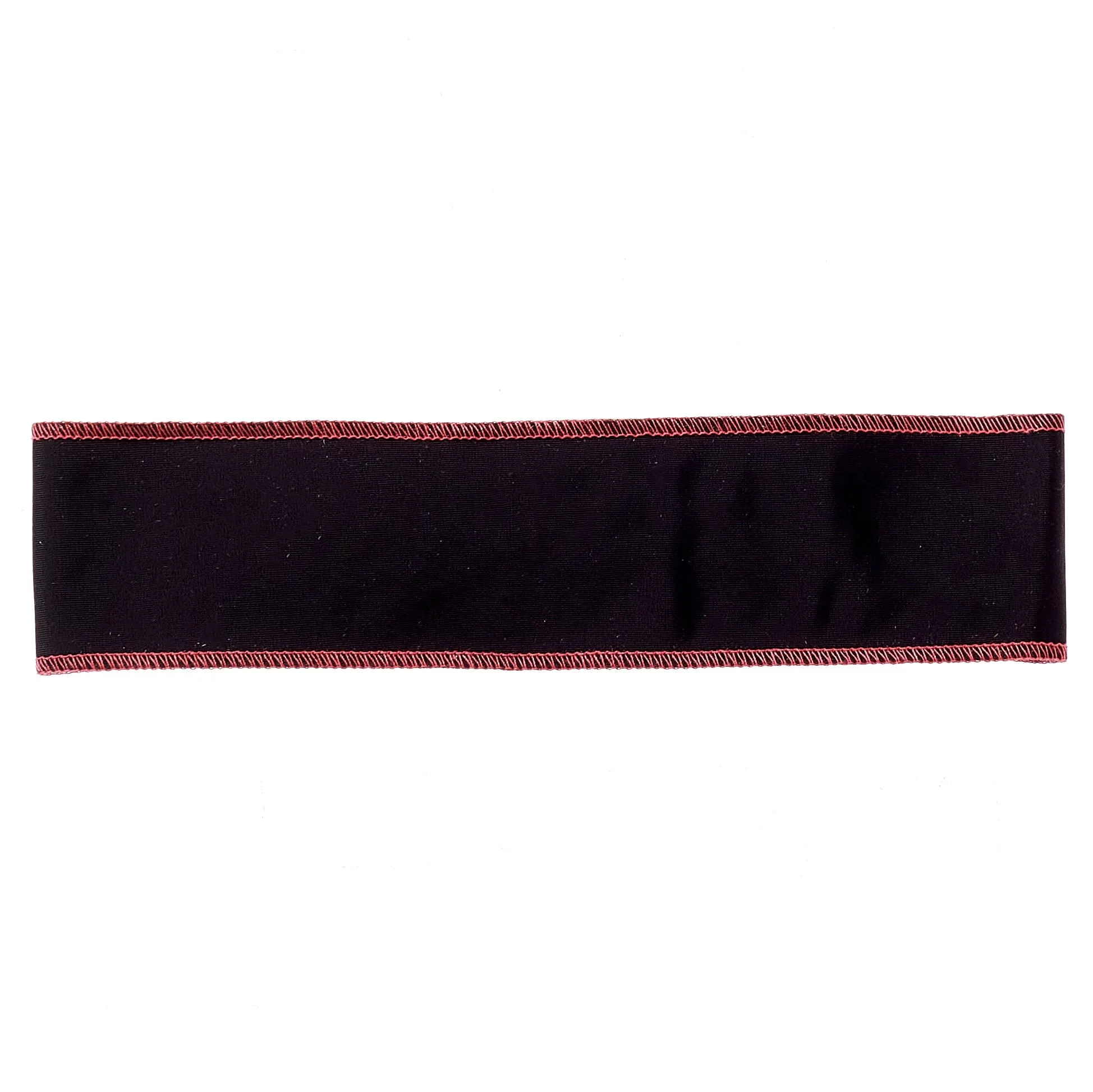 Black with Pink Stitching Non-Slip Headband