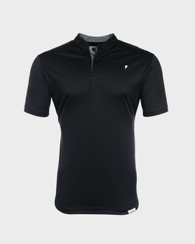 Stretch Weave Construction Black Blade Polo
