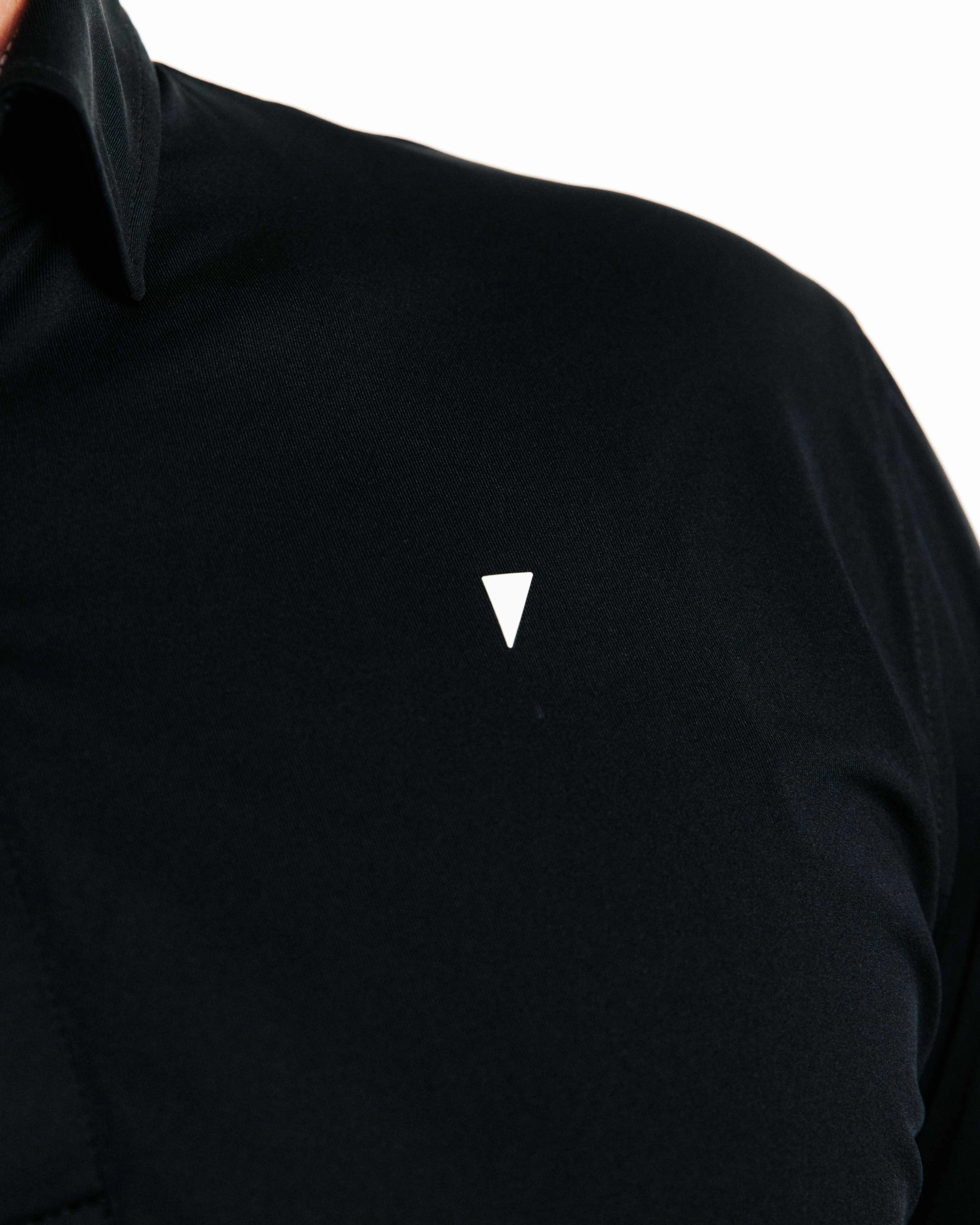 Odor Control Technology Tagless Design Black Classic Polo