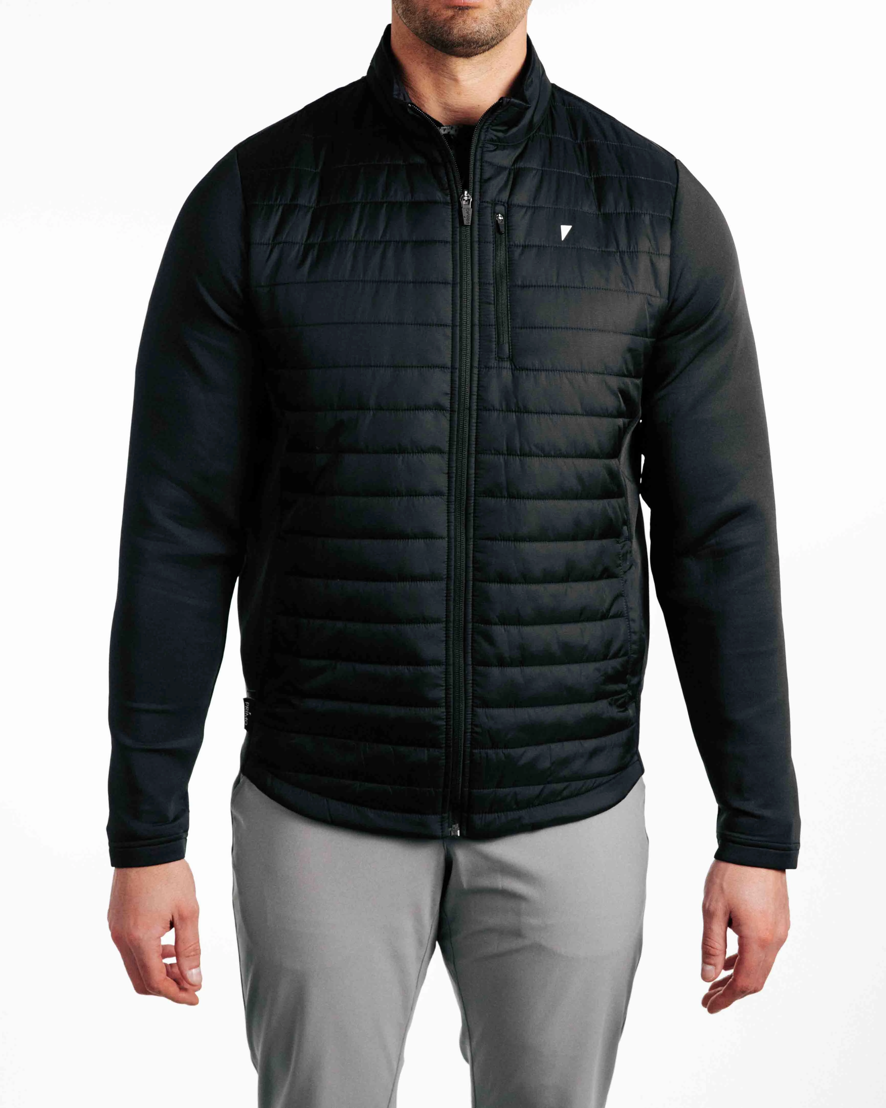 Black Hybrid Jacket Relaxed Layers