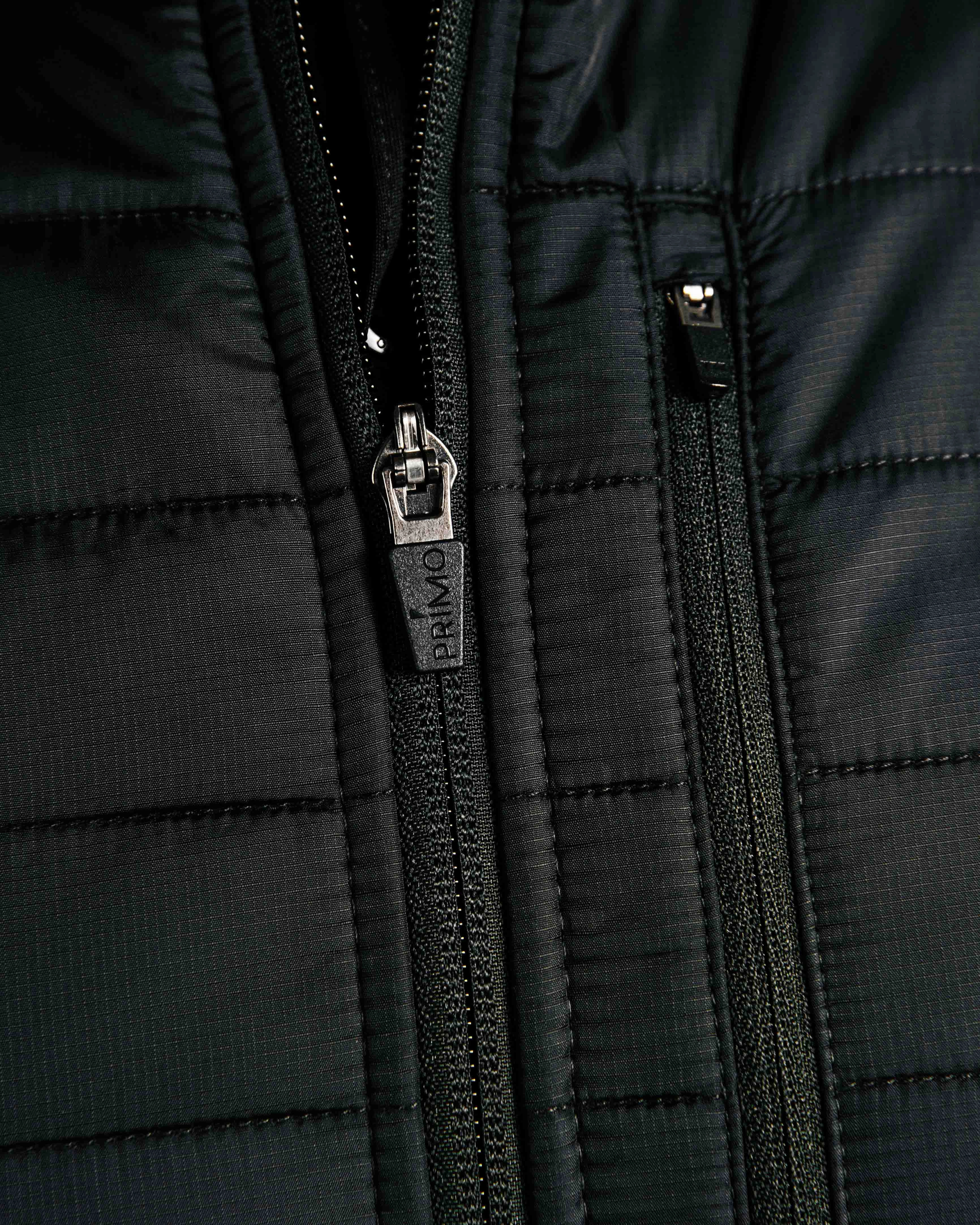 Black Hybrid Jacket All Day Fit Cozy Hood Detail