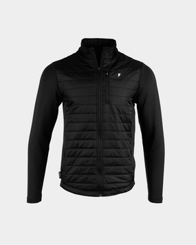Black Hybrid Jacket Wind Protection