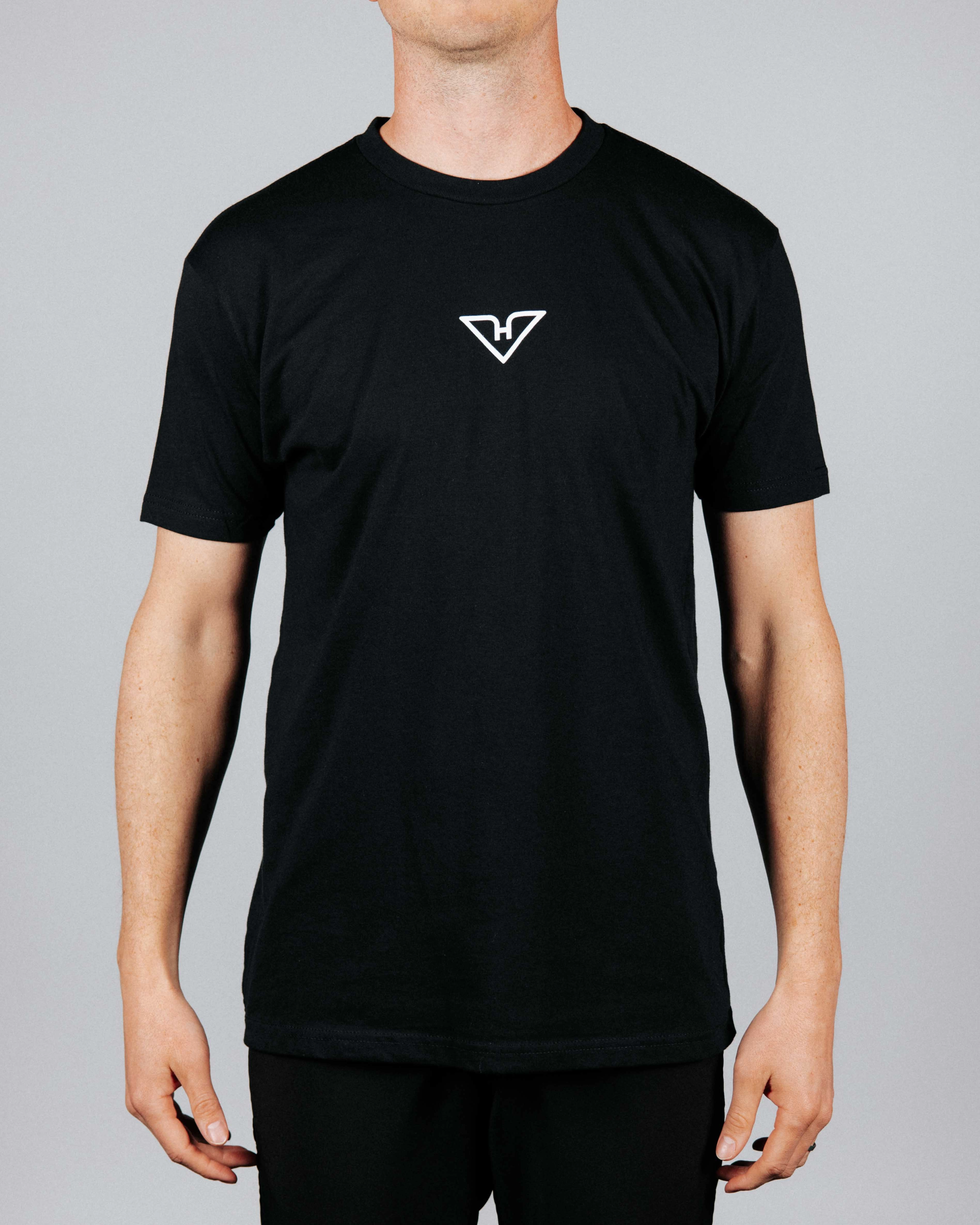 Black HyFlyers Logo Tee Yarn Dyed Stripes